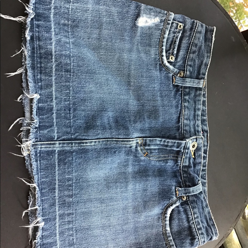Jean mini skirt